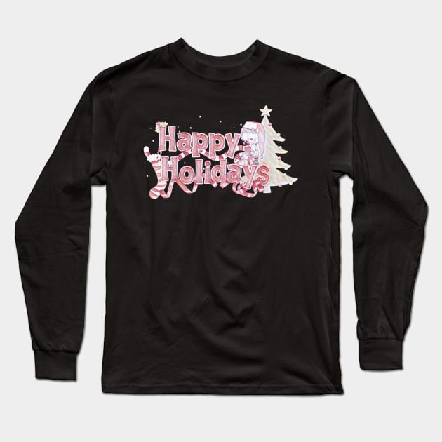 HAPPY HOLIDAYS Long Sleeve T-Shirt by MACIBETTA